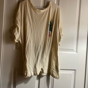 Old navy Christmas tree Cream Graphic T-Shirt